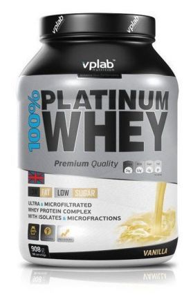 Протеин VpLab Platinum Whey 2 lb Ваниль (908 г)