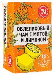 Напиток чайный облепиховый с мятой и лимоном, пакетированный Мудрость народная